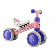 Bicicleta fara pedale, cu roti duble, pentru copii, Pink Bello, LeanToys, 5262