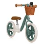 Bicicleta fara pedale, Lionelo, Alex Plus, Usoara, Cu ghidon si sa reglabile, Include cos depozitare si sonerie, Din otel, Cu roti din spuma EVA, 12 inch, Green Forest - 3