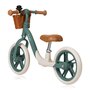 Bicicleta fara pedale, Lionelo, Alex Plus, Usoara, Cu ghidon si sa reglabile, Include cos depozitare si sonerie, Din otel, Cu roti din spuma EVA, 12 inch, Green Forest - 3