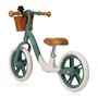 Bicicleta fara pedale, Lionelo, Alex Plus, Usoara, Cu ghidon si sa reglabile, Include cos depozitare si sonerie, Din otel, Cu roti din spuma EVA, 12 inch, Green Forest - 4