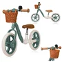 Bicicleta fara pedale, Lionelo, Alex Plus, Usoara, Cu ghidon si sa reglabile, Include cos depozitare si sonerie, Din otel, Cu roti din spuma EVA, 12 inch, Green Forest - 9
