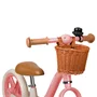 Bicicleta fara pedale, Lionelo, Alex Plus, Usoara, Cu ghidon si sa reglabile, Include cos depozitare si sonerie, Din otel, Cu roti din spuma EVA, 12 inch, Pink Rose - 8