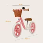 Bicicleta fara pedale, Lionelo, Alex Plus, Usoara, Cu ghidon si sa reglabile, Include cos depozitare si sonerie, Din otel, Cu roti din spuma EVA, 12 inch, Pink Rose - 10