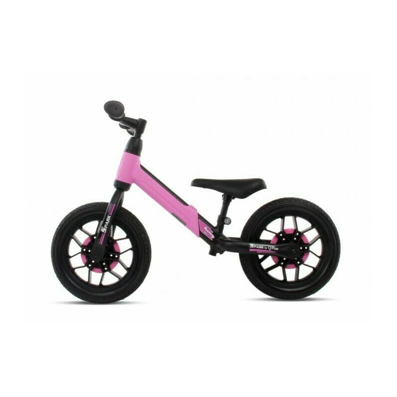 Sun Baby - Bicicleta fara pedale Spark, 12 , Cu roti luminoase, Roz