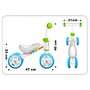 Bicicleta fara pedale, Skids, Baby Walker, Cu 4 roti din spuma, Pana la 20 kg, Otel, Manere moi, 12 luni+, Blue/White - 3