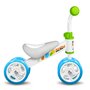 Bicicleta fara pedale, Skids, Baby Walker, Cu 4 roti din spuma, Pana la 20 kg, Otel, Manere moi, 12 luni+, Blue/White - 2