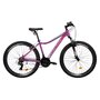 Bicicleta MTB Colinelli COL22, Schimbator Shimano, 21 Viteze, Cadru Aluminiu, Marimea M, Roti 27.5 inch, Frane V - Brake, Culoare Violet - 1