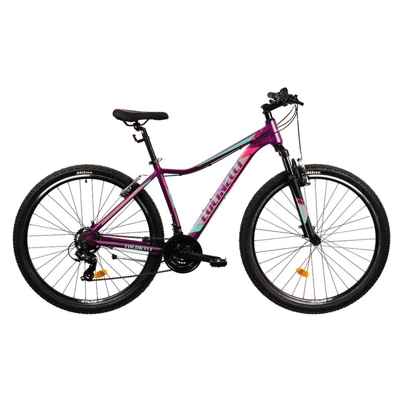 Bicicleta MTB Colinelli COL22, Schimbator Shimano, 21 Viteze, Cadru Aluminiu, Marimea S, Roti 29 inch, Frane V - Brake, Culoare Violet