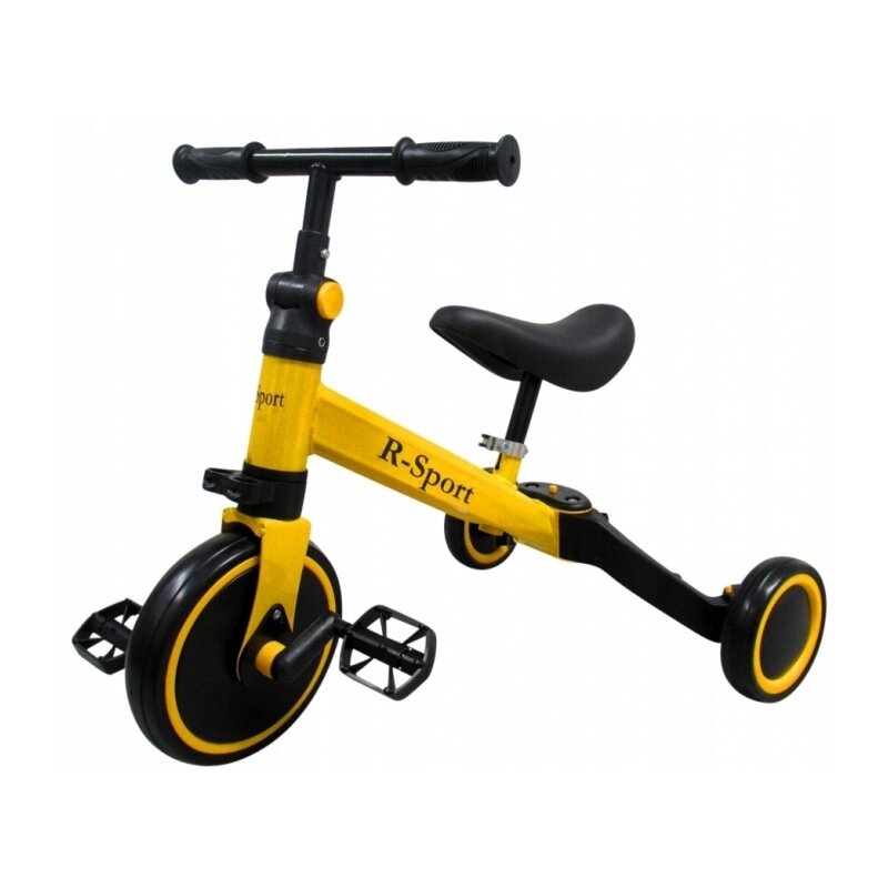 Bicicleta multifunctionala 4 in 1 cu pedale detasabile P8 R-Sport - Galben