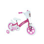 Bicicleta pentru copii, Huffy, Disney Princess, 12 inch, Cu roti ajutatoare si cosulet frontal, Sistem de franare frontal, Roz - 2