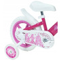Bicicleta pentru copii, Huffy, Disney Princess, 12 inch, Cu roti ajutatoare si cosulet frontal, Sistem de franare frontal, Roz - 3
