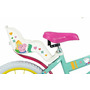 Bicicleta pentru copii, Toimsa, Peppa Pig, 16 inch, Cu roti ajutatoare si cosulet frontal, Cu scaunel pentru papusi, Verde - 3