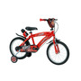 Bicicleta pentru copii, Huffy, Cars, 16 inch, Cu roti ajutatoare si suport pentru sticla de apa, Rosu - 1
