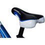 Bicicleta pentru copii 5-8 ani HappyCycles KidsCare, roti 16 inch, cu roti ajutatoare si frane pe disc, albastru - 4