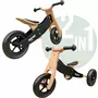 Bicicleta/tricicleta fara pedale, Free2Move, Din lemn, 2 in 1, Functie de bicicleta echilibru, Sa reglabila, Manere antiderapante, Roti ajustabile, 18 luni - 3 ani, Conform cu standardele europene EN71-1;2018, EN71-2:2020, EN71-3:2021, Brown Black - 4