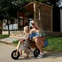Bicicleta/tricicleta fara pedale, Free2Move, Din lemn, 2 in 1, Functie de bicicleta echilibru, Sa reglabila, Manere antiderapante, Roti ajustabile, 18 luni - 3 ani, Conform cu standardele europene EN71-1;2018, EN71-2:2020, EN71-3:2021, Brown White - 3