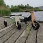 Bicicleta/tricicleta fara pedale, Free2Move, Din lemn, 2 in 1, Functie de bicicleta echilibru, Sa reglabila, Manere antiderapante, Roti ajustabile, 18 luni - 3 ani, Conform cu standardele europene EN71-1;2018, EN71-2:2020, EN71-3:2021, Brown White - 6
