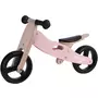 Bicicleta/tricicleta fara pedale, Free2Move, Din lemn, 2 in 1, Functie de bicicleta echilibru, Scaun reglabil, Roti ajustabile, Manere antiderapante, Varsta 1-3 ani, Conform cu standardele europene EN71-1;2018, EN71-2:2020, EN71-3:2021, Dusty Pink - 5