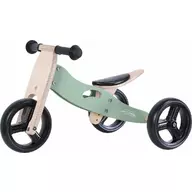Bicicleta/tricicleta fara pedale, Free2Move, Din lemn, 2 in 1, Functie de bicicleta echilibru, Scaun reglabil, Roti ajustabile, Manere antiderapante, Varsta 1-3 ani, Conform cu standardele europene EN71-1;2018,  EN71-2:2020, EN71-3:2021, Mint