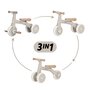 Bicicleta/tricicleta, Petite&Mars, 3 in 1, Multifunctionala, Cu/fara pedale, Ghidon directionabil, Sa reglabila pe inaltime, 2.3 kg, Pana la 25 kg, 12-36 luni, Bej