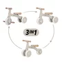 Bicicleta/tricicleta, Petite&Mars, 3 in 1, Multifunctionala, Cu/fara pedale, Ghidon directionabil, Sa reglabila pe inaltime, 2.3 kg, Pana la 25 kg, 12-36 luni, Bej
