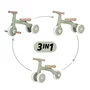 Bicicleta/tricicleta, Petite&Mars, 3 in 1, Multifunctionala, Cu/fara pedale, Ghidon directionabil, Sa reglabila pe inaltime, 2.3 kg, Pana la 25 kg, 12-36 luni, Verde - 1