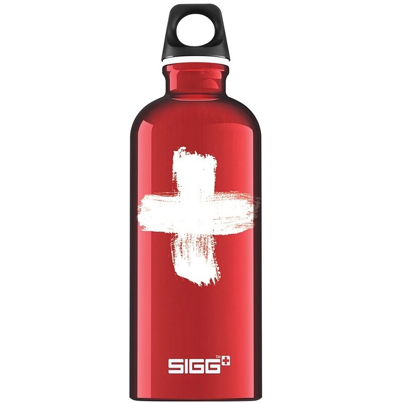 Sigg - Bidon Swiss 600 ml din Aluminiu, Rosu