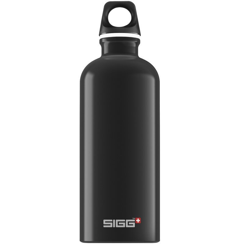 Sigg - Bidon Traveller 600 ml Traveller din Aluminiu, Negru