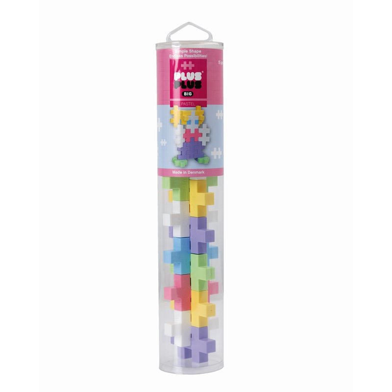 Plus plus - set big pastel, 15 piese/tub