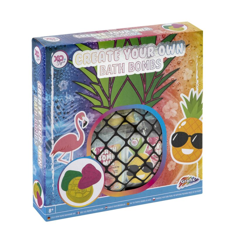 Grafix - set pentru experimentat bila efervescenta pentru baie - ananas