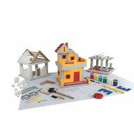 Bildits Advanced, Set educativ de constructie de case din caramizi si ciment pentru copii, 535+ piese