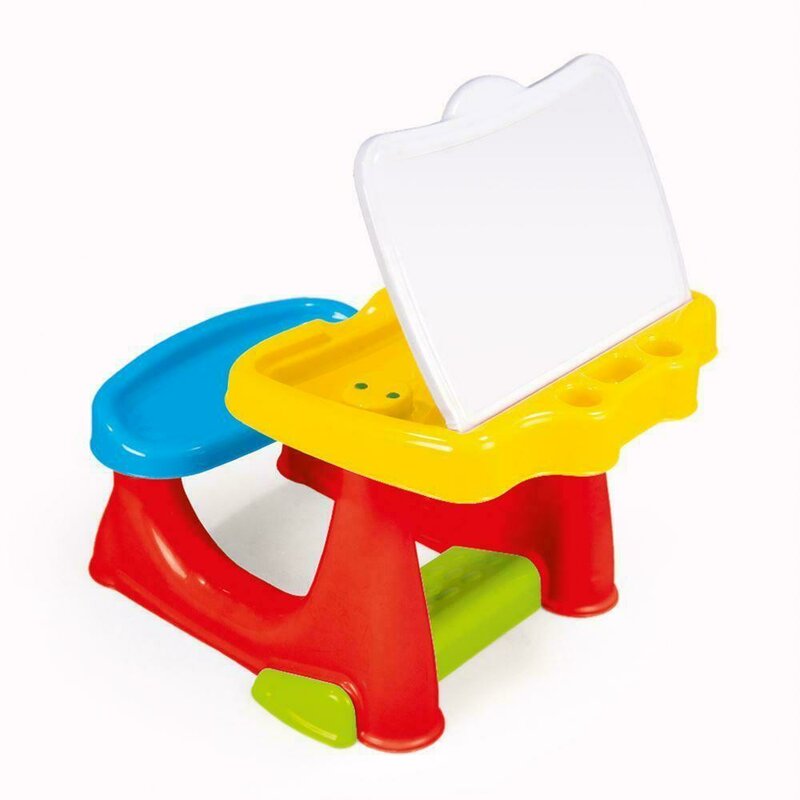 Dolu - masuta birou de studiu din plastic, 77x58 cm, multicolor