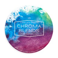 Bloc desen circular Watercolor Chroma Blends
