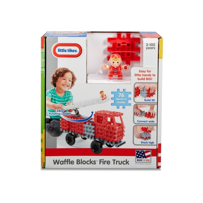Little tikes - blocuri de constructie masina de pompieri