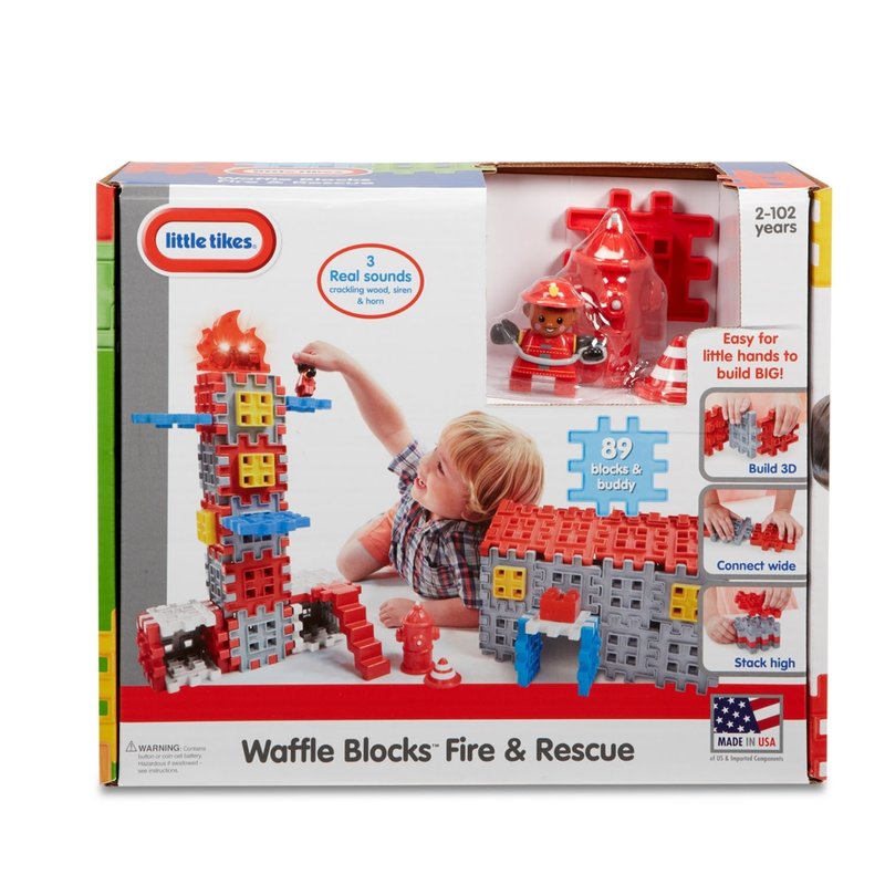 Little tikes - blocuri de constructie sectie pompieri