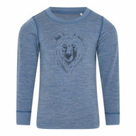 Blue Bear 100 - Bluza din lana merinos si bambus - Celavi