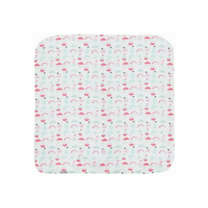 Blush Baby - Prosop mare hidrofil 110x110 cm cm din muselina bambus Bebe Jou