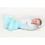 Bluza cu maneca lunga, New Baby, Cu capse, Marime 56, Din bumbac 100%, Classic II Grey with stars - 3