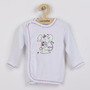 Bluza cu maneca lunga, New Baby, Cu capse, Marime 62, Din bumbac 100%, Mouse Baby Nightgown White - 1