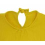 Kidsdecor - Bluza cu maneca scurta si volanase copii, din Muselina, , Shimmery Sunflower - 110-116 cm - 3