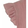 Tricou cu volanase la maneci pentru copii, din bumbac, Blushing Pink, 12-18 luni - 3
