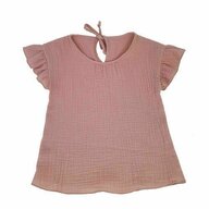 KidsDecor - Bluza cu maneca scurta si  volanase Romantic Rose 4-5 ani