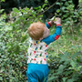 Bluzita din bumbac organic - Little Green Radicals - Midnight Blue Bear Necessities 3/4 ani - 4