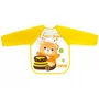 Baveta impermeabila, Bocioland, Cu maneci lungi, Dimensiune 40x35 cm, Teddy Bear