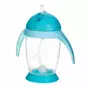 Cana de apa, Bocioland, Cu pai si manere, 300 ml, 6 luni+, Blue - 1