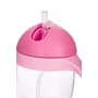 Cana de apa, Bocioland, Cu pai si manere, 300 ml, 6 luni+, Pink - 3