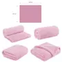 Paturica pufoasa, Bocioland, Pentru copii, Din fleece, Dimensiune mare 80 x 100 cm, Pink - 9