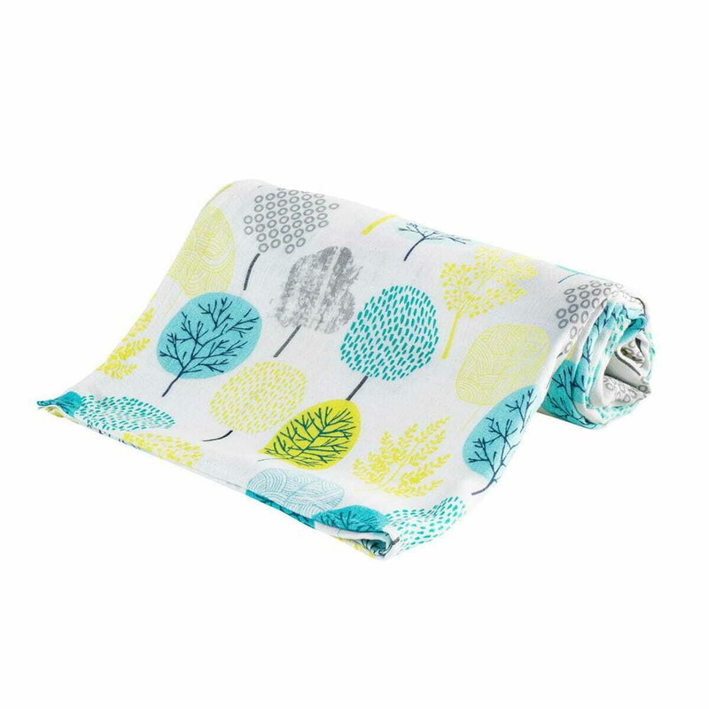 Bocioland - scutec multifunctional, din fibra de bambus, 75x 75 cm, forest
