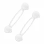 Set 2 sisteme de siguranta, Bocioland, Multifunctionale, Flexibile, Pentru sertare, Dulapuri, Frigider, Alb - 1