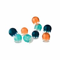 Boon - , Jucărie de baie bebeluș, set 9 piese: meduze cu ventuze Jellies, nu contine ftalati